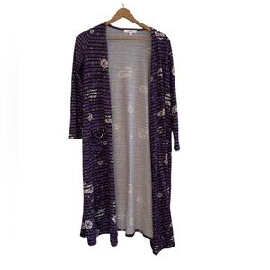 Lularoe Purple Long Sleeve Duster Size Small